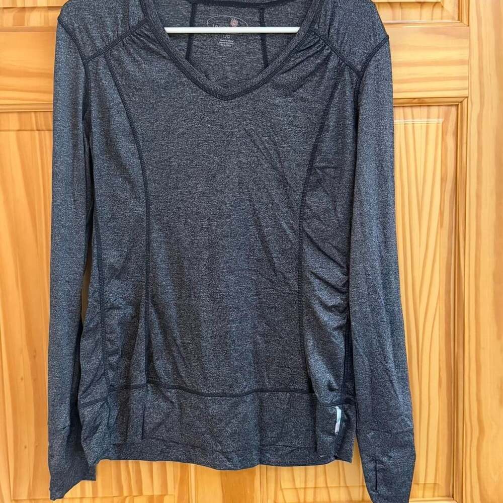 Tangerine Grey Long Sleeve Activewear Top with Thumb Holes
